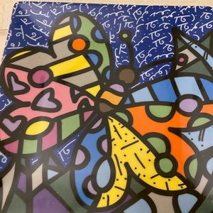 Colorful BRITTO plate